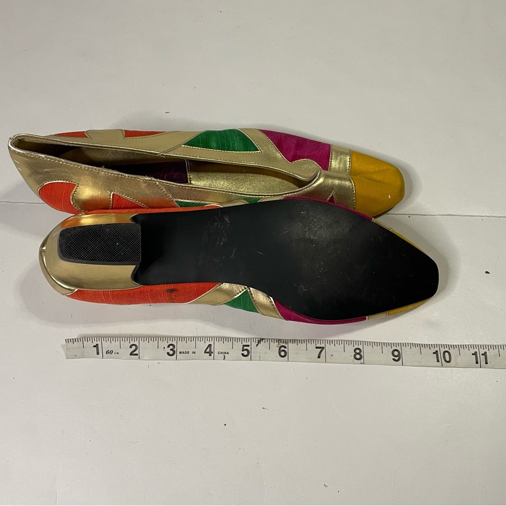 Princess Robyn Colorful Mini Heel Loafer Dress Business Casual Shoes Size 9.5 - Picture 10 of 11
